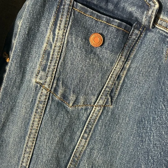 PINK Victoria's Secret Oversized Jean Jacket Sz. M - Picture 8 of 10